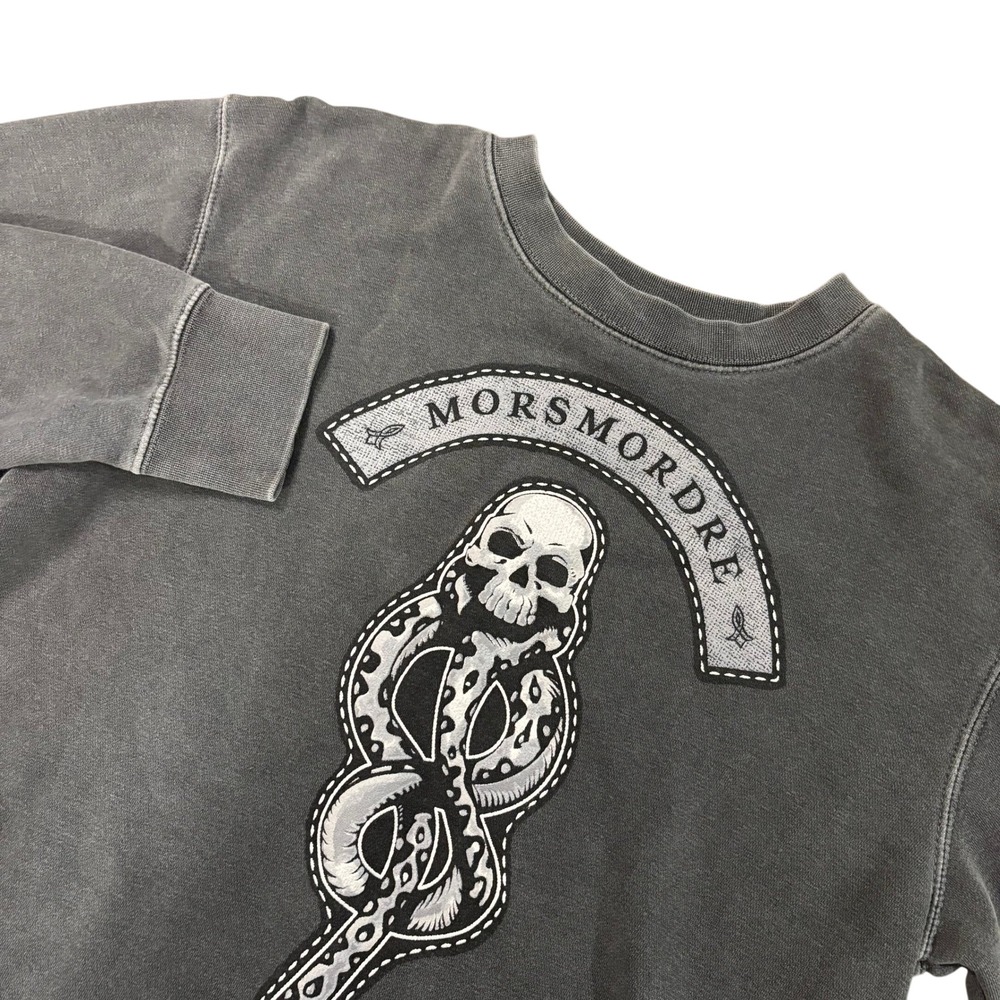 WIZARDING WORLD Harry Potter Adult XS Gray Morsmordre Dark Mark Sweatshirt